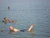Totes Meer - das Wasser ist an der Stelle 2 Meter tief !!!